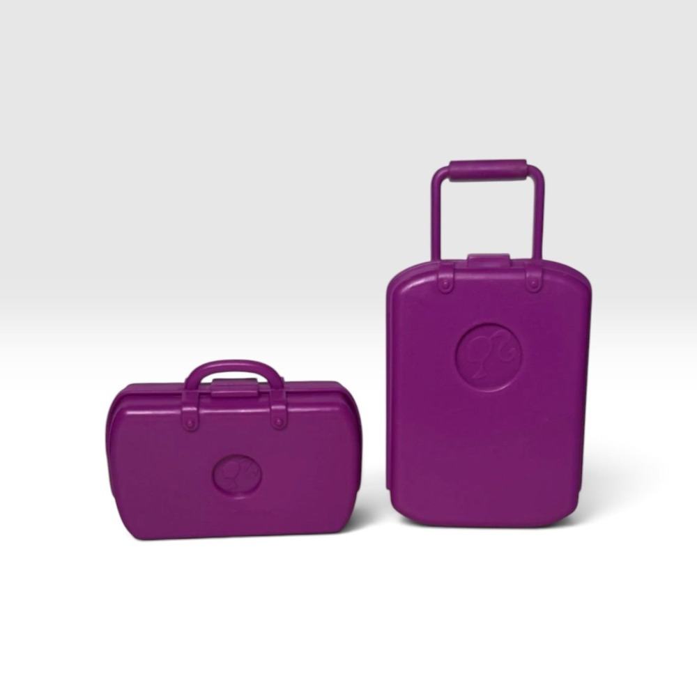 Barbie Purple Luggage Travel set 2009 Mattel